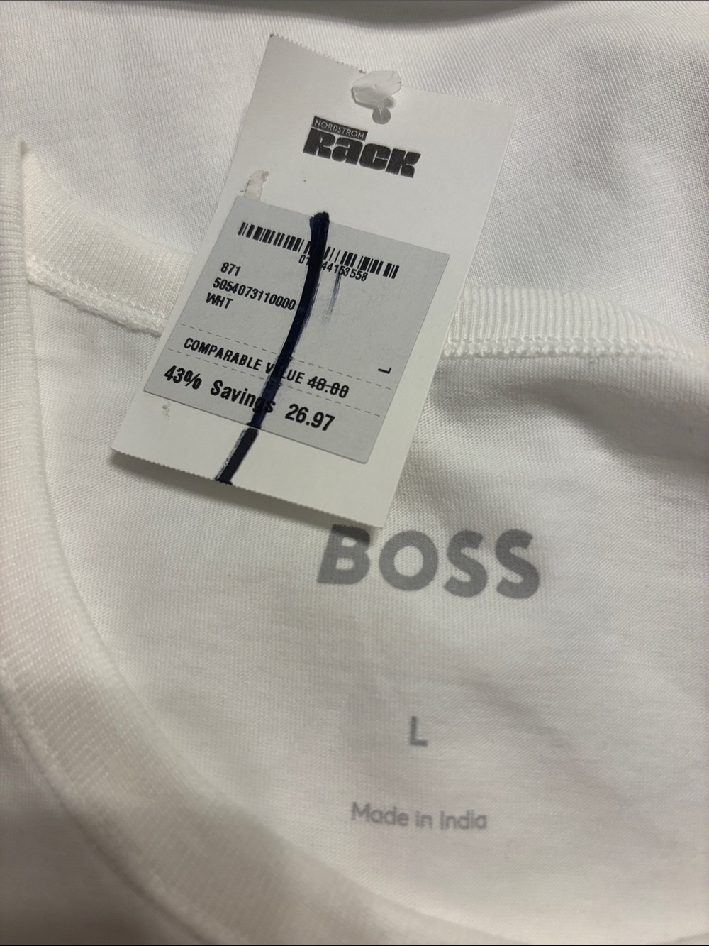 BOSS by Hugo Boss Cotton Logo T Shirt - Picture 5 of 6
